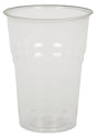 Skaidrios stiklinės šaltiesiems gėrimams, kompostuojamos (PLA), 400 ml, 50 vnt