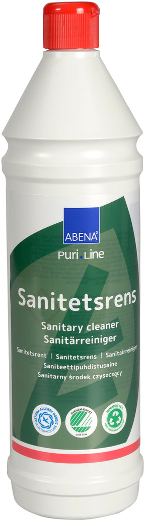 Ekologiškas sanitarinis rūgštinis valiklis, 1l, bespalvis, bekvapis