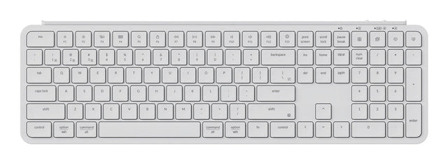 Roger | B6 Pro Ultra-Slim Keyboard | Keyboard | Wireless | White