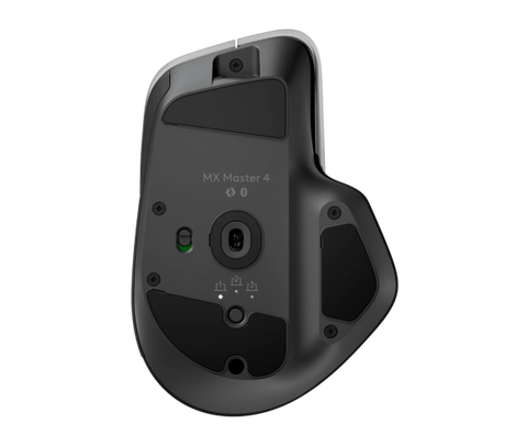 Logitech MX Master 4 Belaidė pelė RF Wireless + Bluetooth, 8000 DPI, Graphite