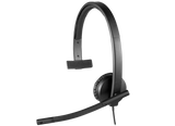 Logitech H570e Mono UC Laidinės ausinės USB-A, Juoda