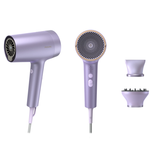 Philips Hair Dryer | BHD720/10 | 1800 W | Number of temperature settings 4 | Ionic function | Diffuser nozzle | Purple
