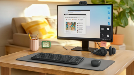 Logitech MK250 Compact Combo Belaidė klaviatūra + Pelė, Bluetooth, US Int, Graphite