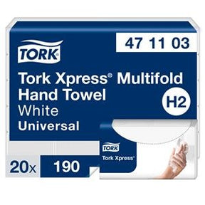 Lapelinis rankšluostinis popierius Tork Xpress Multifold Universal H2 2sl., 23,4 x 21,3 cm (20 vnt.)