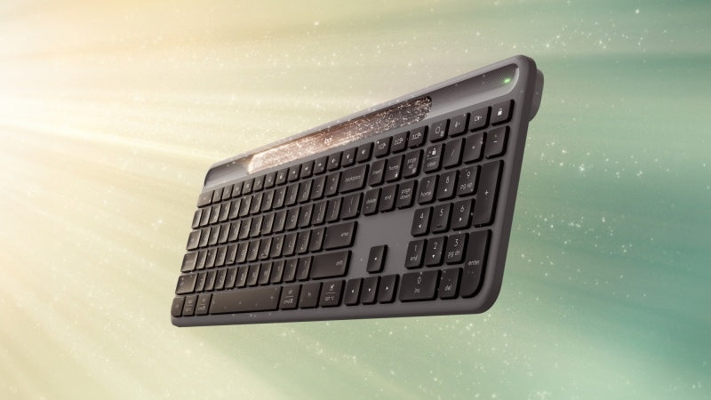 Logitech Signature Slim Solar+ K980 for Business Belaidė klaviatūra, RF+Bluetooth, US Int, Graphite