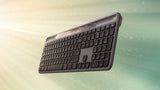Logitech Signature Slim Solar+ K980 for Business Belaidė klaviatūra, RF+Bluetooth, US Int, Graphite
