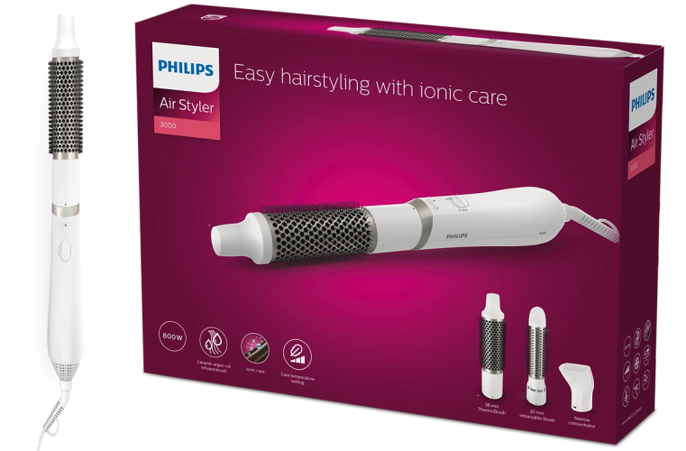 Philips | Hair Styler | BHA303/00 3000 Series | Warranty 24 month(s) | Ion conditioning | Number of heating levels 3 | 800 W | White