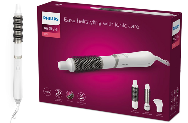 Philips | Hair Styler | BHA303/00 3000 Series | Warranty 24 month(s) | Ion conditioning | Number of heating levels 3 | 800 W | White