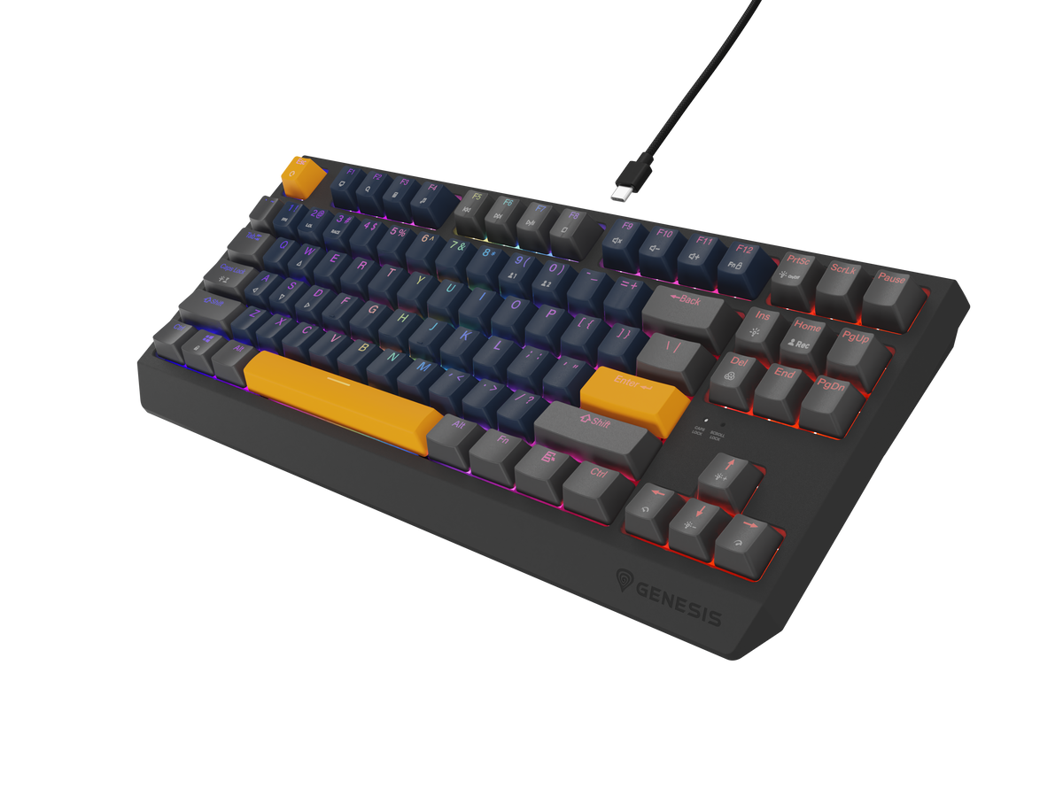 Genesis | THOR 230 | Mechanical Gaming Keyboard | Wired | US | Outemu Panda | Naval Blue Positive