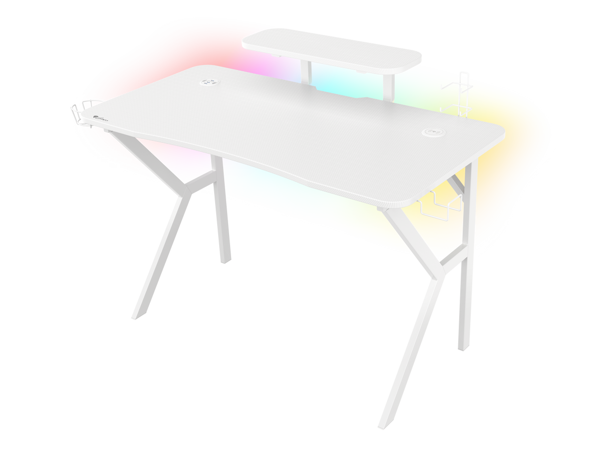 Genesis | Gaming Desk | Holm 320 RGB | White