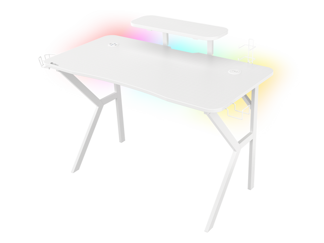 Genesis | Gaming Desk | Holm 320 RGB | White