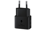 Samsung EP-T2510 25W AC Maitinimo adapteris USB-C + Kabelis USB-C, Juoda