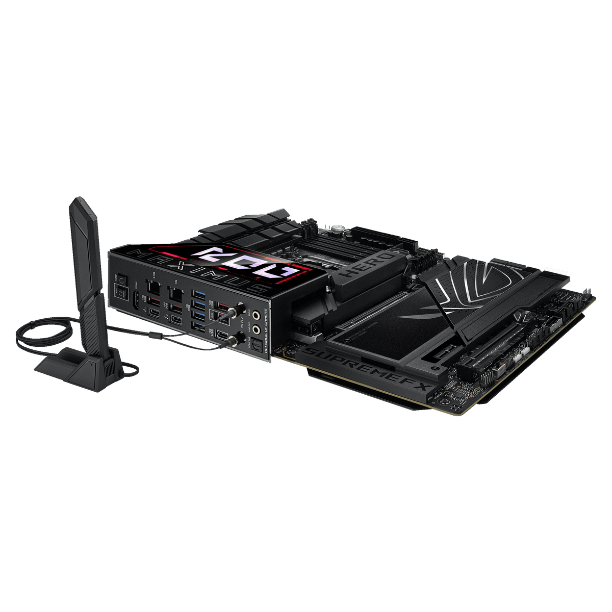 Asus ROG MAXIMUS Z890 HERO | Processor family Intel | Processor socket LGA1851 | DDR5 | Supported hard disk drive interfaces M.2, SATA | Number of SATA connectors 4