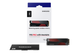 Samsung | 990 PRO with Heatsink | 2000 GB | SSD form factor M.2 2280 | Solid-state drive interface M.2 NVMe | Read speed 7450 MB/s | Write speed 6900 MB/s