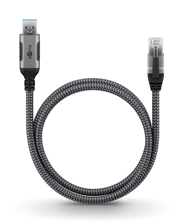 Goobay | USB-A 3.0 to RJ45 Ethernet Cable, 1 m | 70299