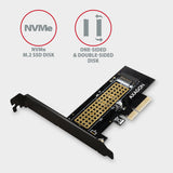 AXAGON The PCI-Express x4 internal adapter for connecting an NVMe M.2 SSD disk to a computer | PCEM2-N