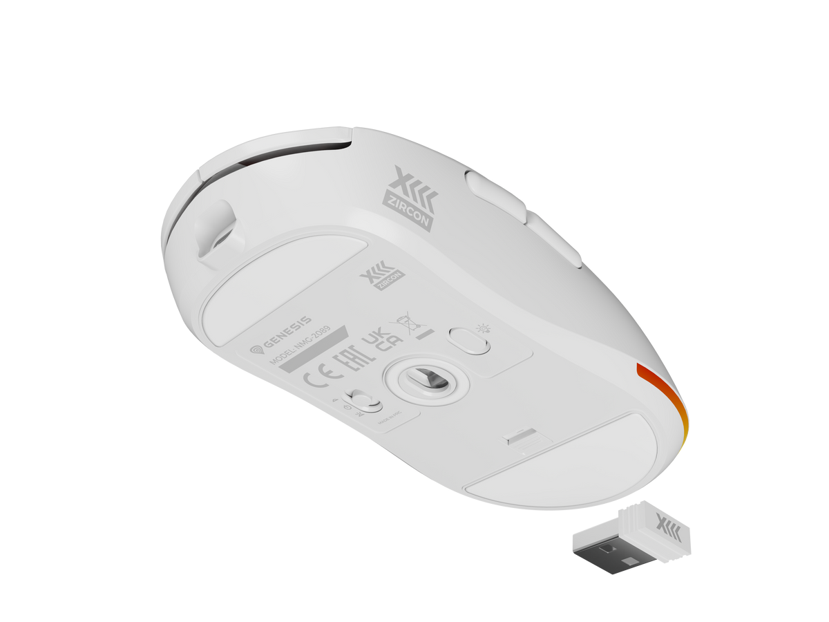 Genesis Zircon XIII Custom | Gaming Mouse | Wireless | 2.4 GHz, USB | White