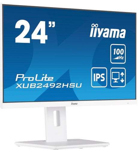 iiyama ProLite XUB2492HSU-W6 Monitorius 24'' IPS FHD 1920x1080 0.4 ms 250 cd/m2 100 Hz, Balta (SPEC)