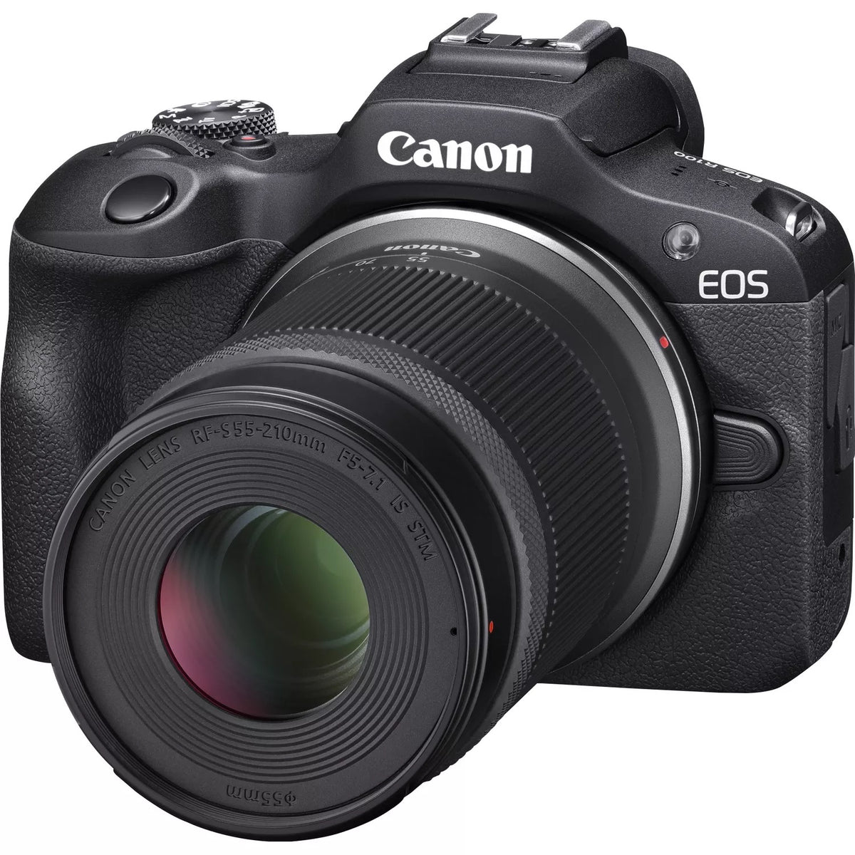 Canon | EOS R100 Mirrorless Camera + RF-S 18-45mm IS STM Lens + RF-S 55-210mm IS STM Lens | Megapixel 24.1 MP | Image stabilizer | ISO sensitivity (max) 256000 | Wi-Fi | Video recording | Manual | CMOS | Black
