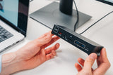 Verbatim 32171 CDS-15 USB-C Pro Jungčių stotelė 15 Ports, Pilka/Juoda