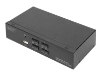 Digitus | KVM Switch, 4 Port, Single Display, 4K, HDMI | DS-12880