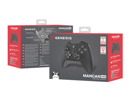 Genesis | Gaming Gamepad | Mangan 400 | Black | Wireless