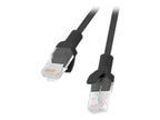 Lanberg Patchcord CAT.5E UTP 0.25M fluke passed 10-pack, Black | PCU5-20CC-0025-BK