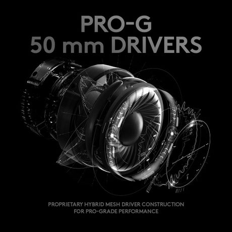 Logitech G PRO X Laidinės žaidimų ausinės, Juoda