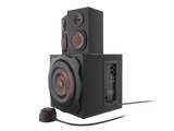 GENESIS Helium 610BT Computer Speakers, Wired, Bluetooth, Black | Genesis | Helium 610BT | Bluetooth | Red/Black