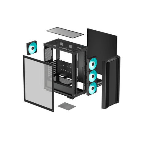 Deepcool | Case | CC560 V2 | Mid-Tower | ATX PS2 | Black