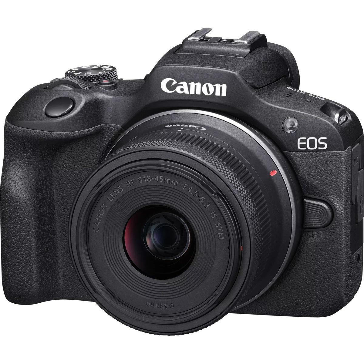 Canon | EOS R100 Mirrorless Camera + RF-S 18-45mm IS STM Lens + RF-S 55-210mm IS STM Lens | Megapixel 24.1 MP | Image stabilizer | ISO sensitivity (max) 256000 | Wi-Fi | Video recording | Manual | CMOS | Black