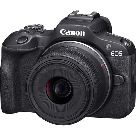 Canon | EOS R100 Mirrorless Camera + RF-S 18-45mm IS STM Lens + RF-S 55-210mm IS STM Lens | Megapixel 24.1 MP | Image stabilizer | ISO sensitivity (max) 256000 | Wi-Fi | Video recording | Manual | CMOS | Black