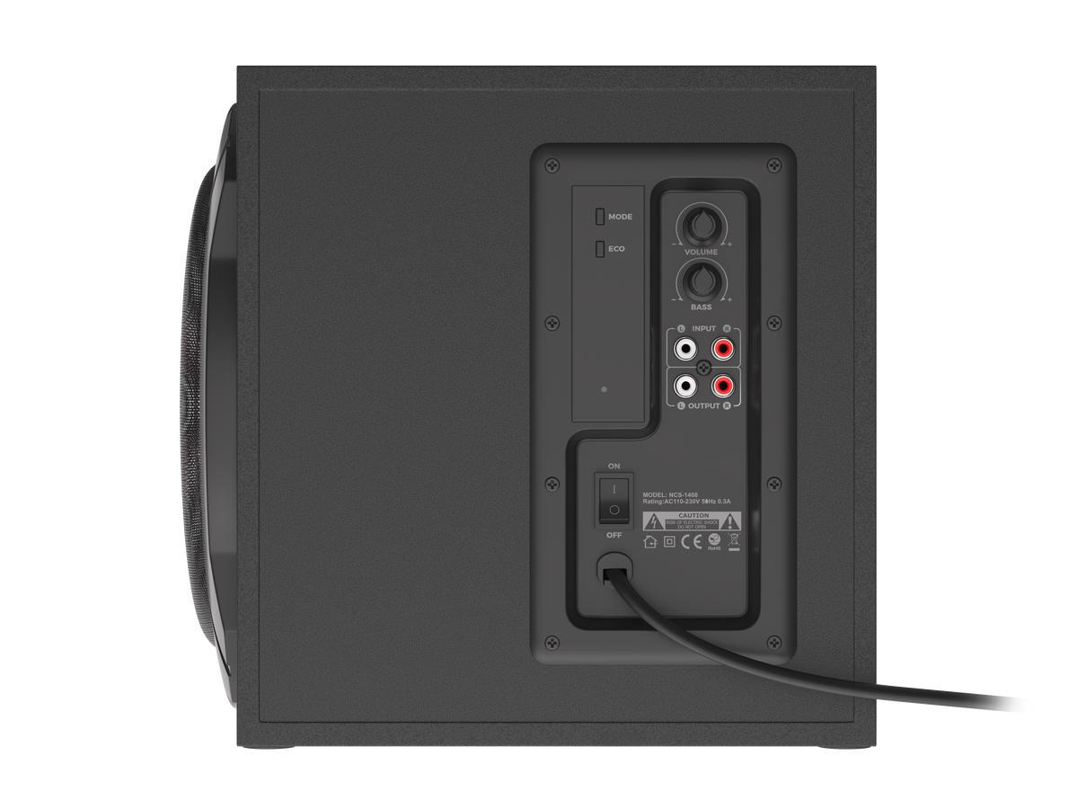 GENESIS Helium 610BT Computer Speakers, Wired, Bluetooth, Black | Genesis | Helium 610BT | Bluetooth | Red/Black