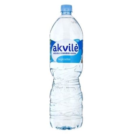 Natūralus mineralinis vanduo AKVILĖ negazuotas 1,5L, PET 6vnt (kaina su užstatu už tarą)