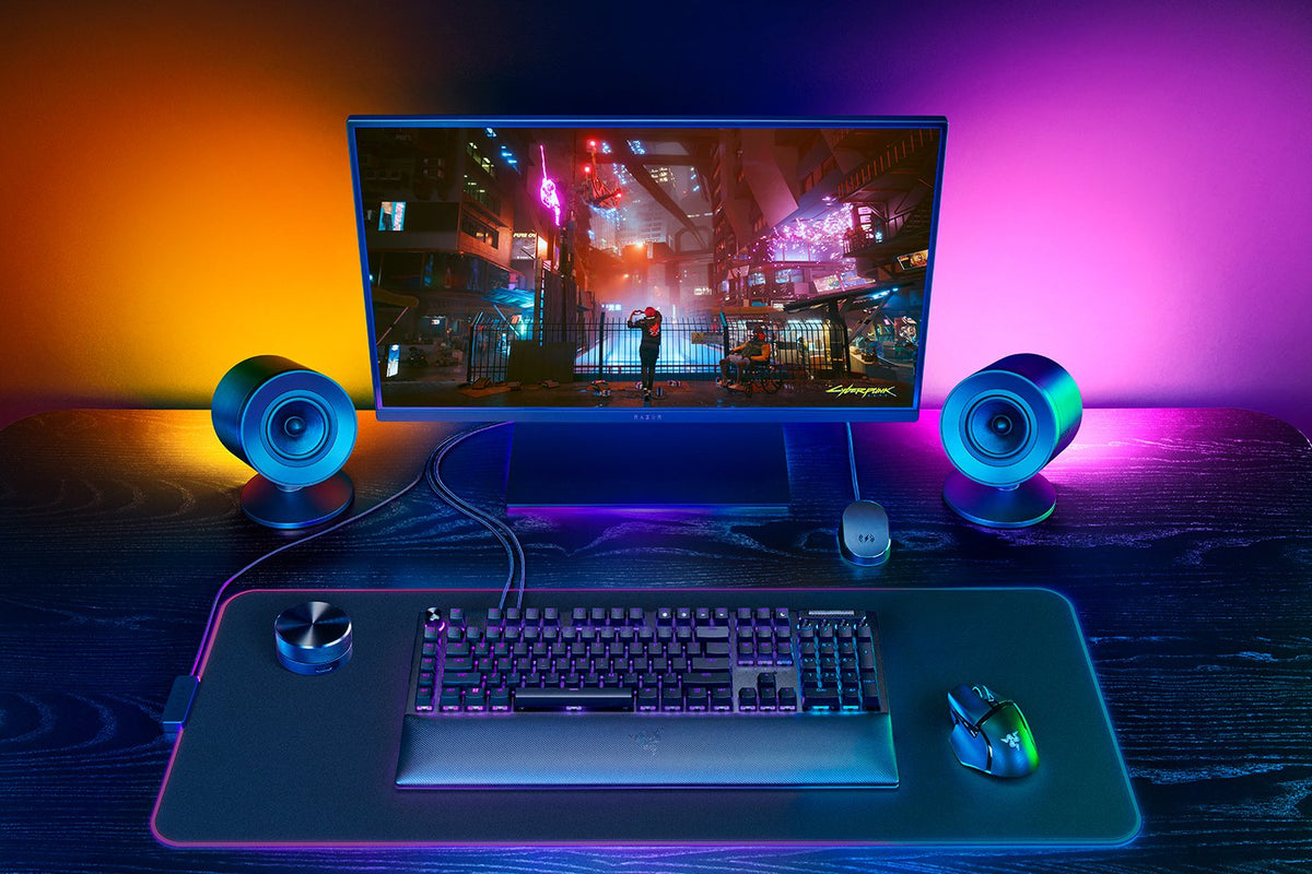 Razer Nommo V2 Pro Full range 2.1 PC Žaidimų garso kolonėlės, Juoda