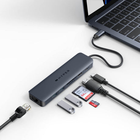 Hyper | HyperDrive EcoSmart Gen.2 Universal USB-C 7-in-1 Hub w 100 W PD Power Pass-thru