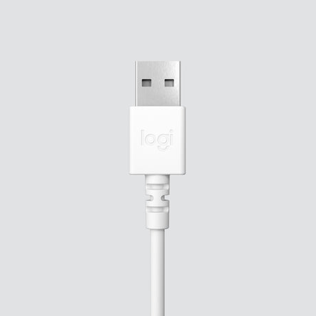 Logitech | USB Computer Headset | H390 | Wired | Over-Ear | Microphone | Noise canceling | Off-white