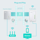 TP-LINK | AV600 Wi-Fi Powerline Extender | TL-WPA4220 | 10/100 Mbit/s | Ethernet LAN (RJ-45) ports 2 | 802.11n | Wi-Fi data rate (max) 300 Mbit/s | Data transfer rate (max) 600 Mbit/s
