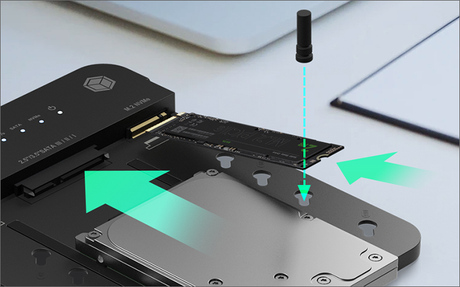 Raidsonic Icy Box IB-2915MSCL-C31 Docking & CloneStation for M.2 NVMe & M.2 SATA SSD & 2.5”/3.5” SATA SSD/HDD