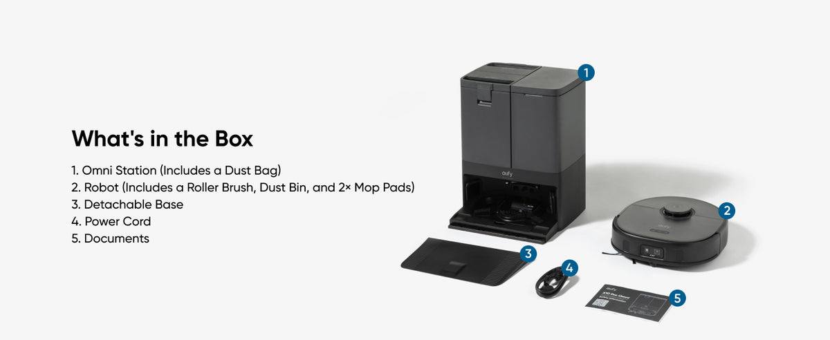 Anker Eufy | Robot Vacuum Cleaner | X10 Pro Omni | Wet&Dry | Operating time (max) 180 min | 5200 mAh | Dust capacity 2.5 L | 8000 Pa | Black