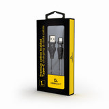 Cablexpert | Premium cotton braided Type-C USB charging and data cable, 1 m | CC-USB2B-AMCM-1M-BW