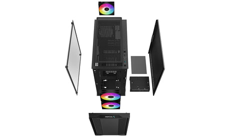 Deepcool | Micro-ATX CASE | CC360 | Mini-ITX / Micro-ATX | ATX PS2 (maximum length: 160mm) | Black
