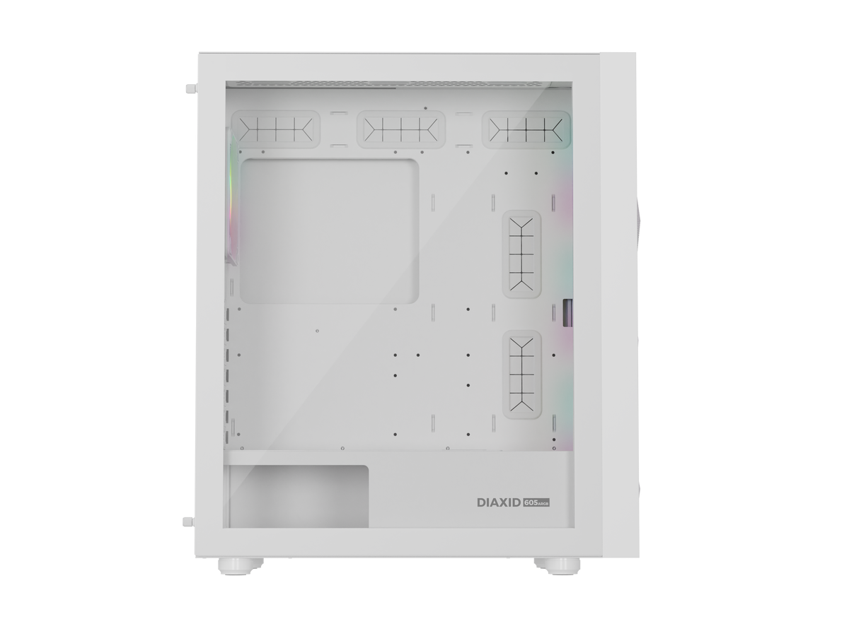 Genesis Gaming PC Case | Diaxid 605 ARGB | Midi Tower | White