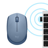 Logitech M171 Belaidė pelė RF Wireless, 1000 DPI, Blue Gray