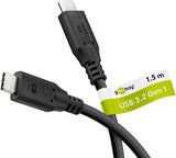 Goobay | USB-C Cable, USB 3.2, 60 W, 5 Gbit/s, Power Delivery | 74727