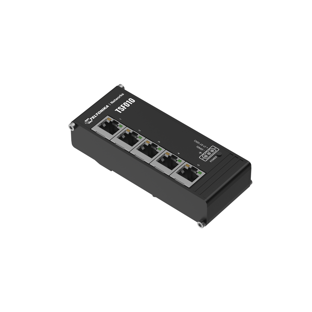 Teltonika | Industrial Switch | TSF010 | Unmanaged | DIN rail mountable | 10/100 Mbps (RJ-45) ports quantity 5 | Power supply type 3-pin industrial DC power socket