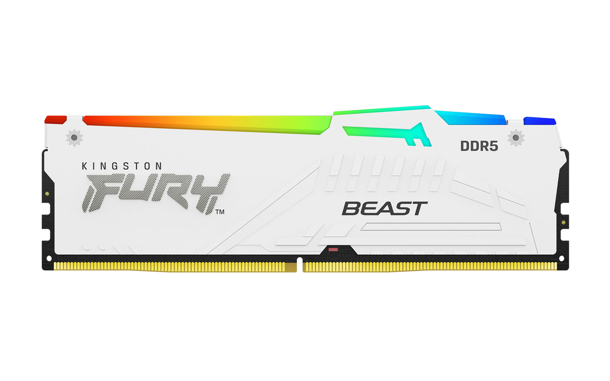 Kingston KF560C30BWEA-16 16GB 6000MT/s DDR5 CL30 DIMM FURY Beast White RGB EXPO | Kingston
