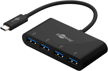 Goobay | 4-Port USB-C Multiport Adapter | 61073 | Type-C | USB-A