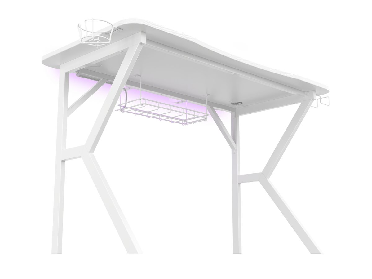 Genesis | Gaming Desk | Holm 320 RGB | White