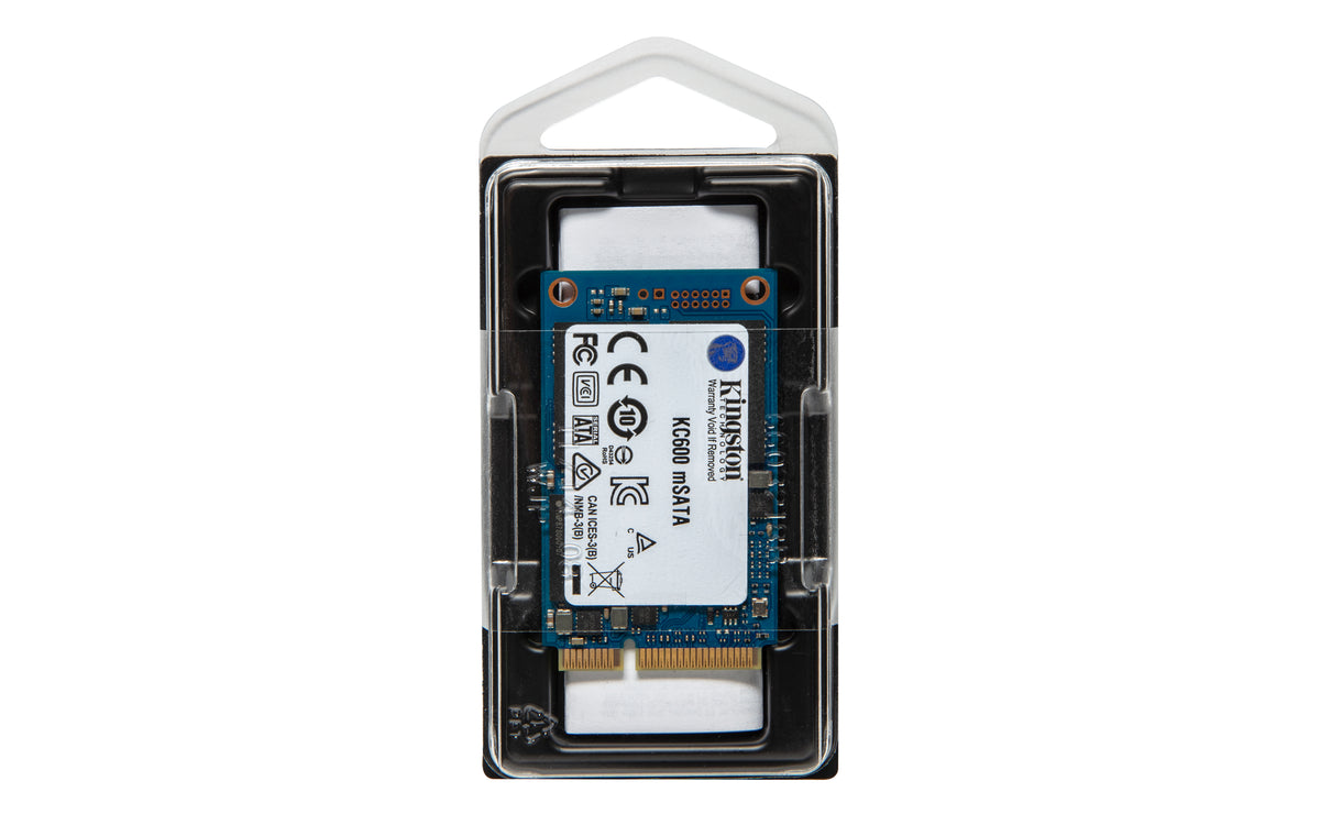 Kingston | KC600 | 256 GB | Solid-state drive interface mSATA | Read speed 550 MB/s | Write speed 500 MB/s